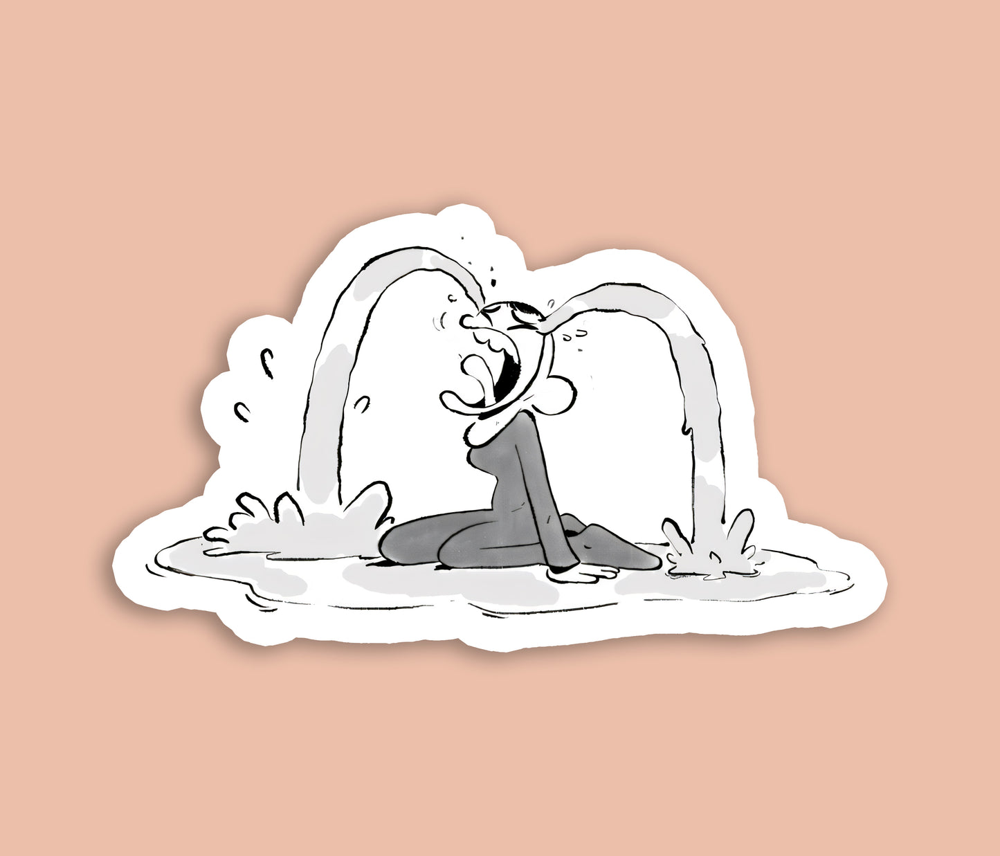 Baba Gorilla Wife Crying - Sticker