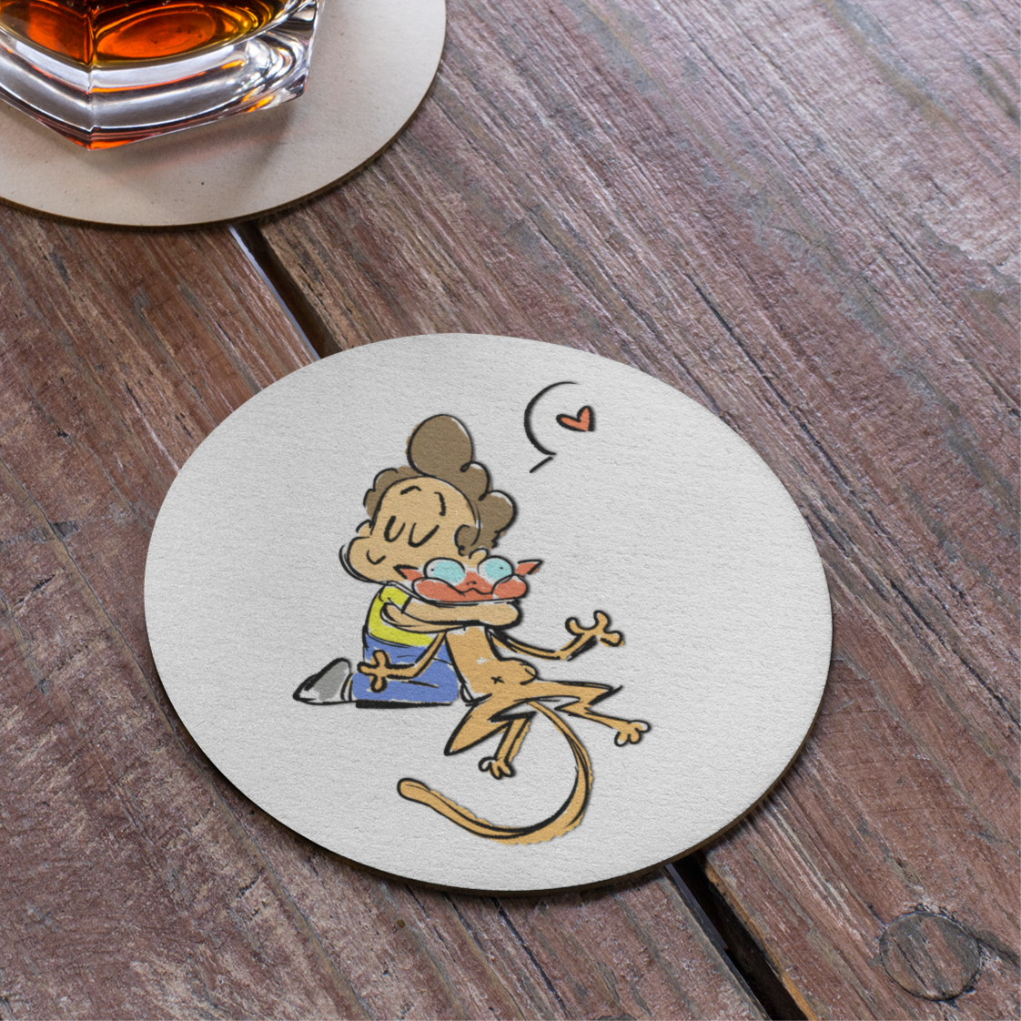 Baba Gorilla Cat lover - Acrylic Coaster
