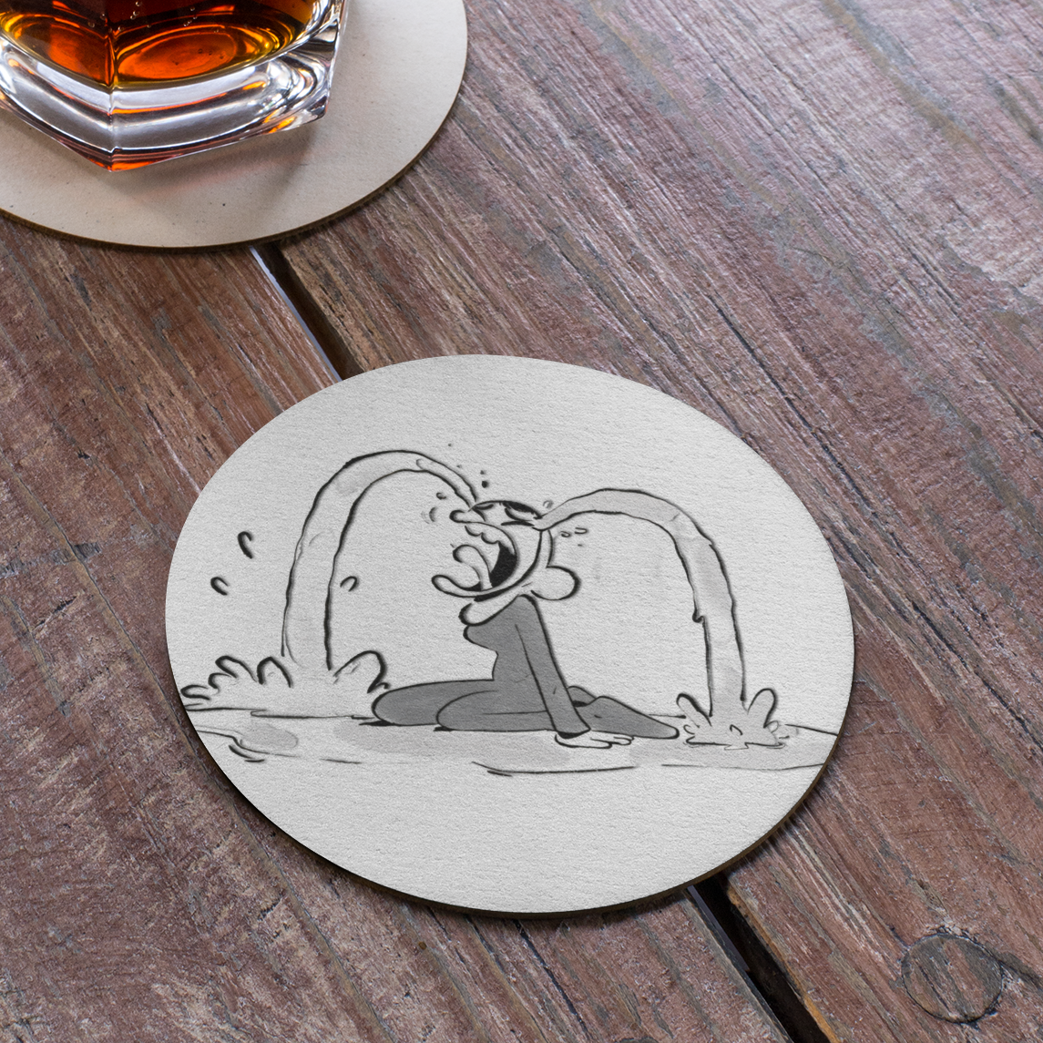 Baba Gorilla Crying Wife - Acrylic Coaster