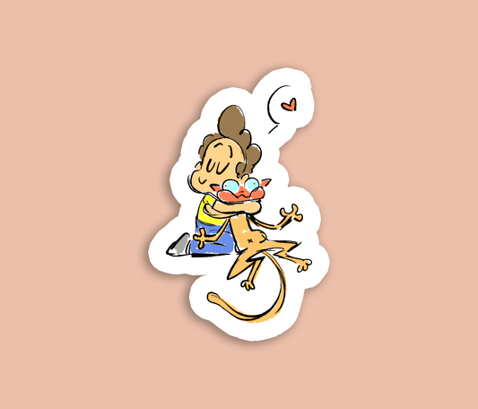 Baba Gorilla Cat lover - Sticker