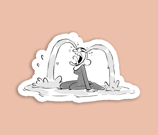 Baba Gorilla Wife Crying - Sticker