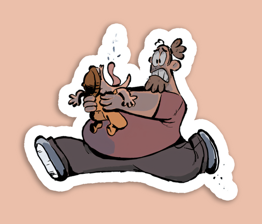 Baba Gorilla Screaming - Sticker